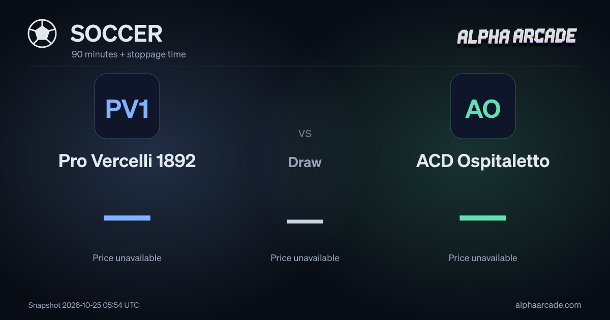 SOCCER: Pro Vercelli 1892 — / Draw — / ACD Ospitaletto —