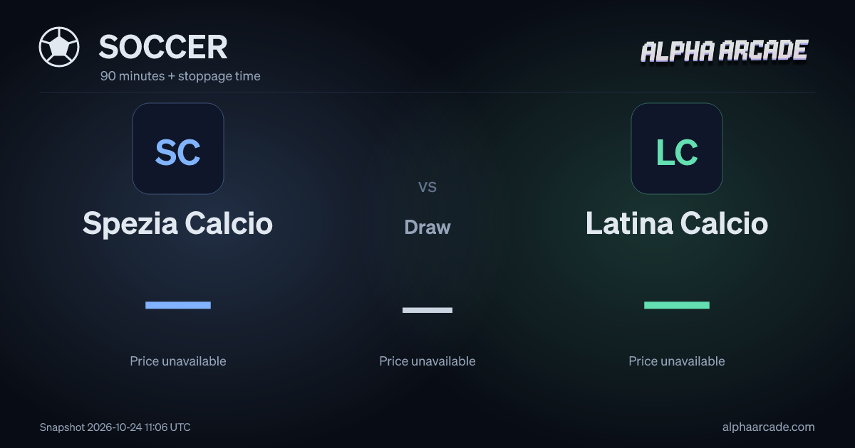SOCCER: Spezia Calcio — / Draw — / Latina Calcio —