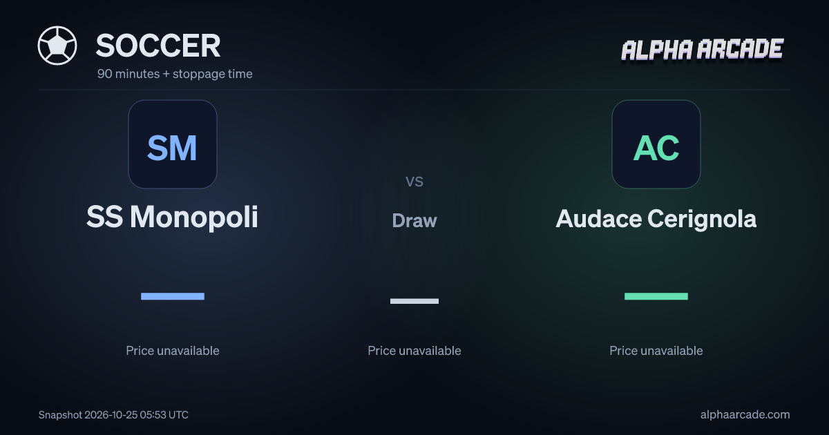 SOCCER: SS Monopoli — / Draw — / Audace Cerignola —