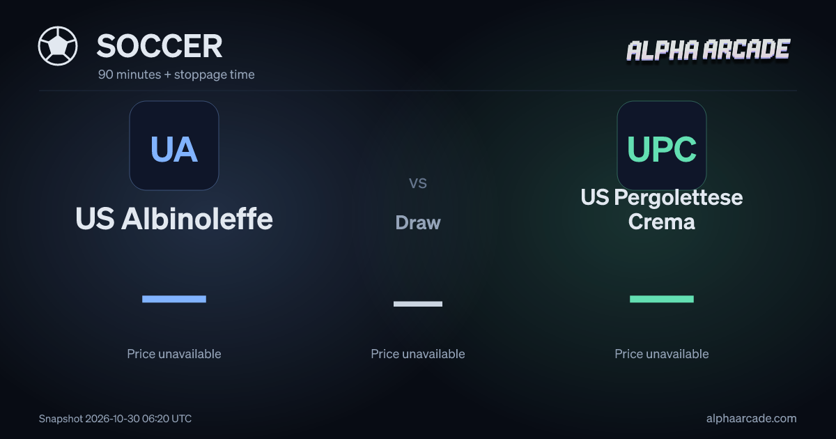 SOCCER: US Albinoleffe — / Draw — / US Pergolettese Crema —