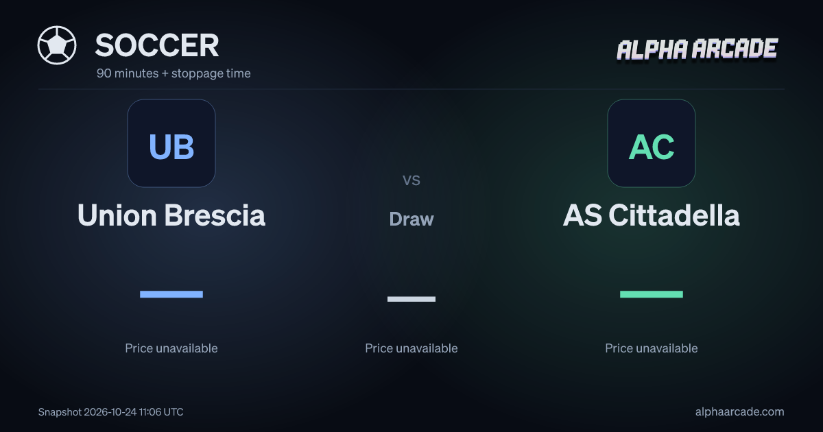 SOCCER: Union Brescia — / Draw — / AS Cittadella —