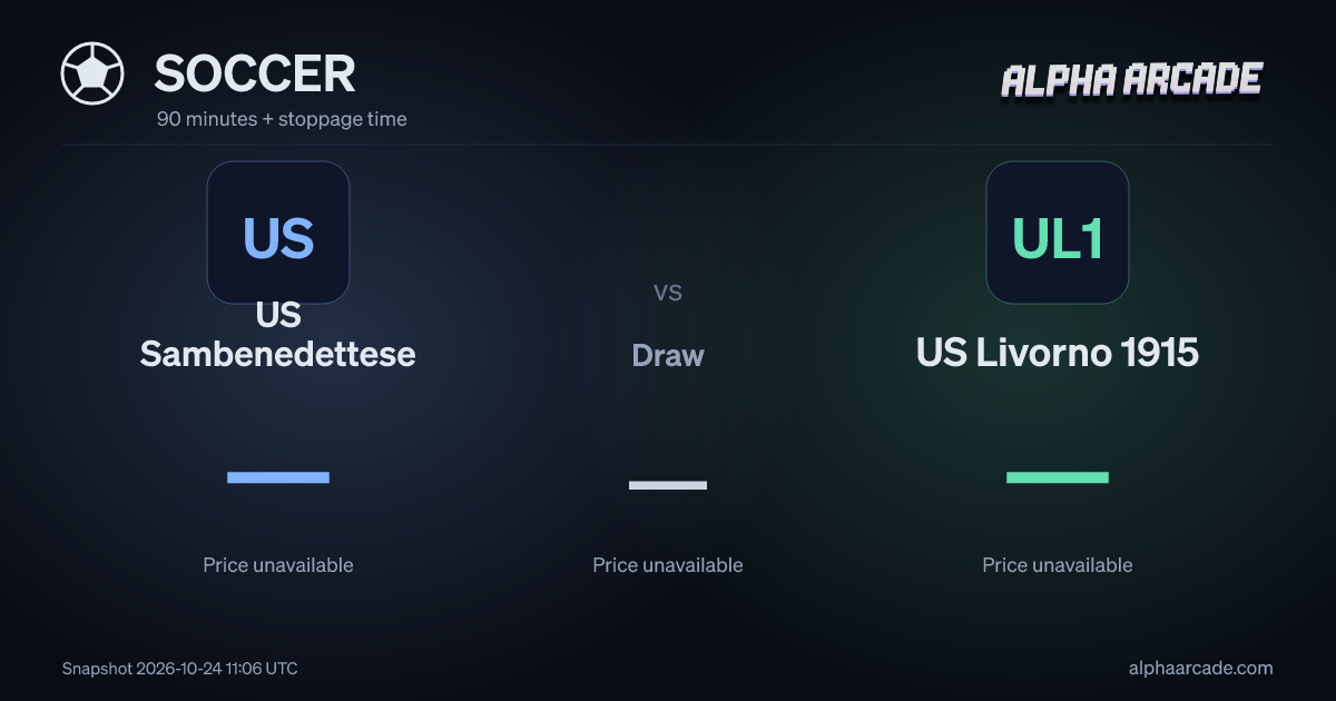 SOCCER: US Sambenedettese — / Draw — / US Livorno 1915 —