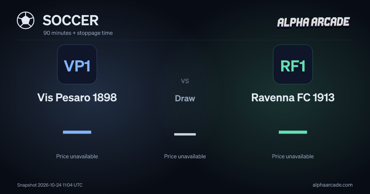 SOCCER: Vis Pesaro 1898 — / Draw — / Ravenna FC 1913 —