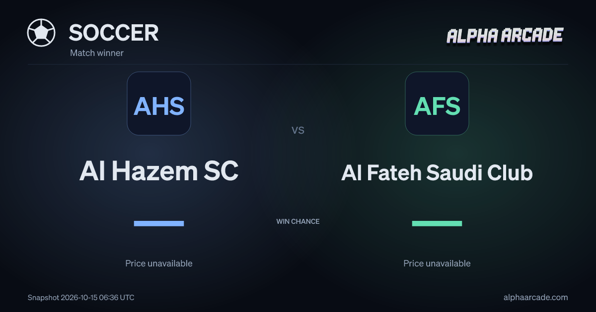 SOCCER: Al Hazem SC — / Al Fateh Saudi Club —