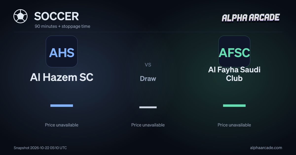 SOCCER: Al Hazem SC — / Draw — / Al Fayha Saudi Club —