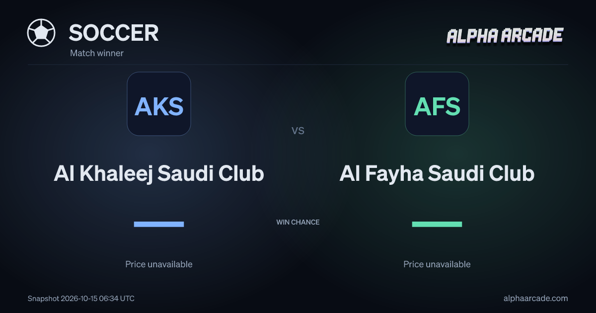 SOCCER: Al Khaleej Saudi Club — / Al Fayha Saudi Club —