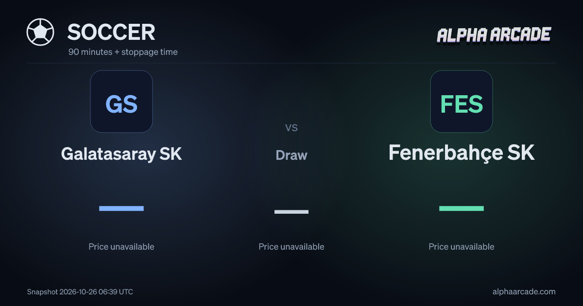 SOCCER: Galatasaray SK — / Draw — / Fenerbahçe SK —