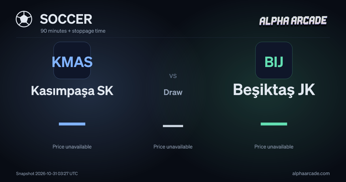 SOCCER: Kasımpaşa SK — / Draw — / Beşiktaş JK —