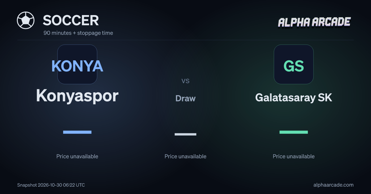 SOCCER: Konyaspor — / Draw — / Galatasaray SK —