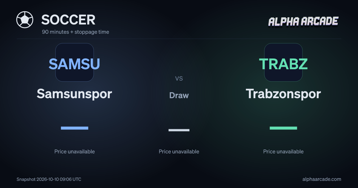 SOCCER: Samsunspor — / Draw — / Trabzonspor —