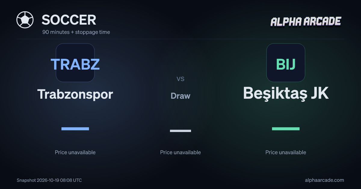SOCCER: Trabzonspor — / Draw — / Beşiktaş JK —