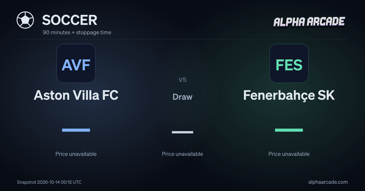 SOCCER: Aston Villa FC — / Draw — / Fenerbahçe SK —