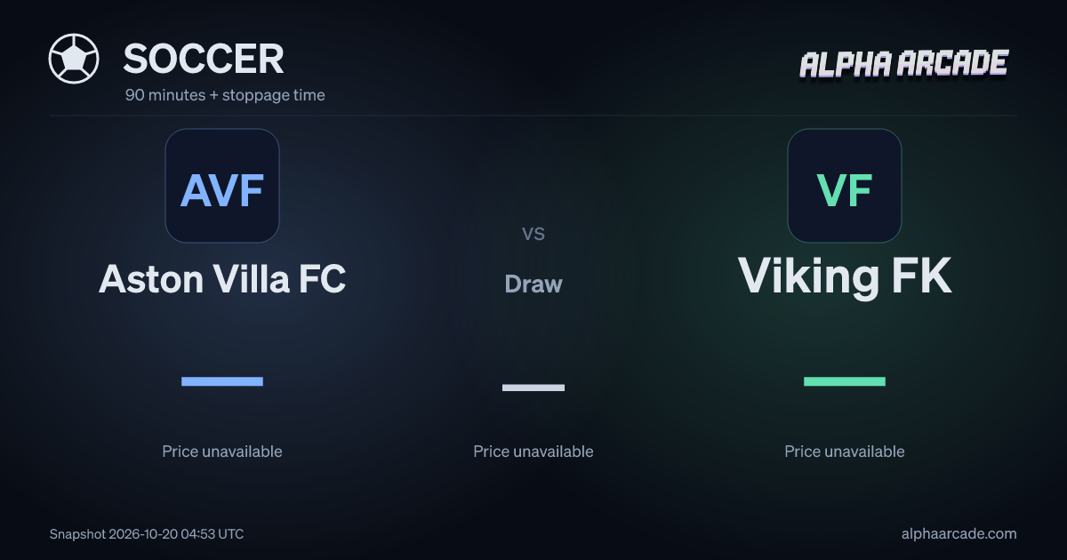 SOCCER: Aston Villa FC — / Draw — / Viking FK —
