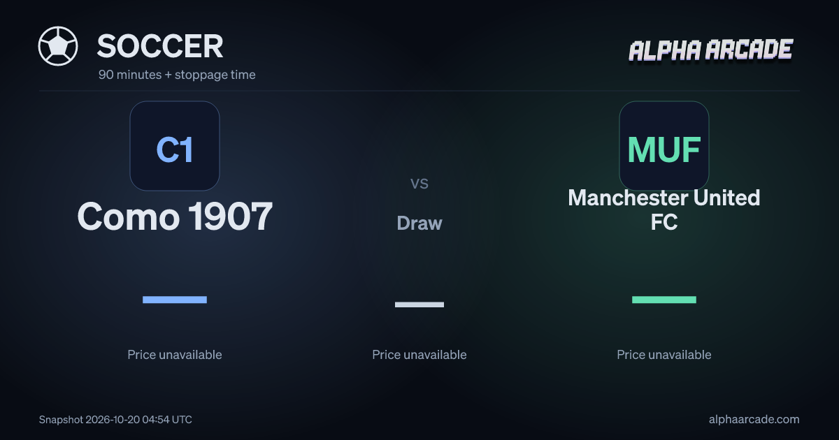 SOCCER: Como 1907 — / Draw — / Manchester United FC —