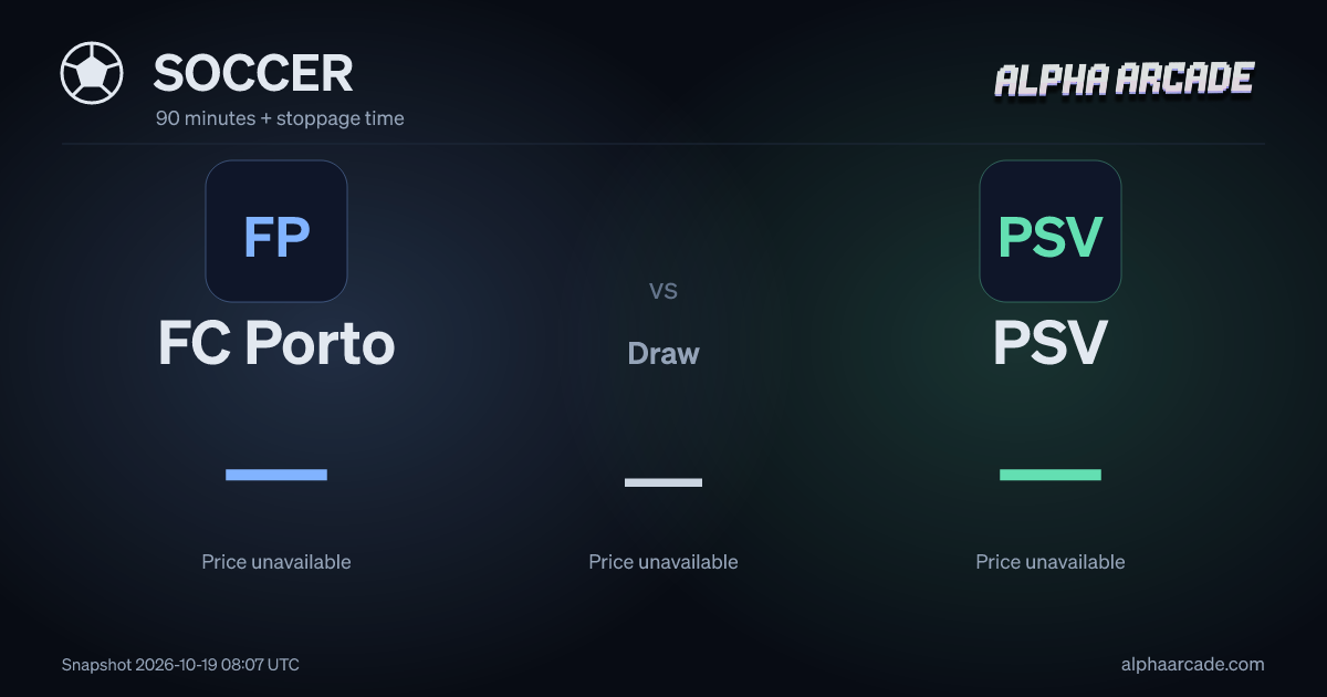 SOCCER: FC Porto — / Draw — / PSV —