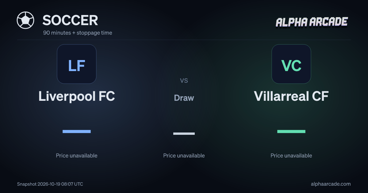 SOCCER: Liverpool FC — / Draw — / Villarreal CF —