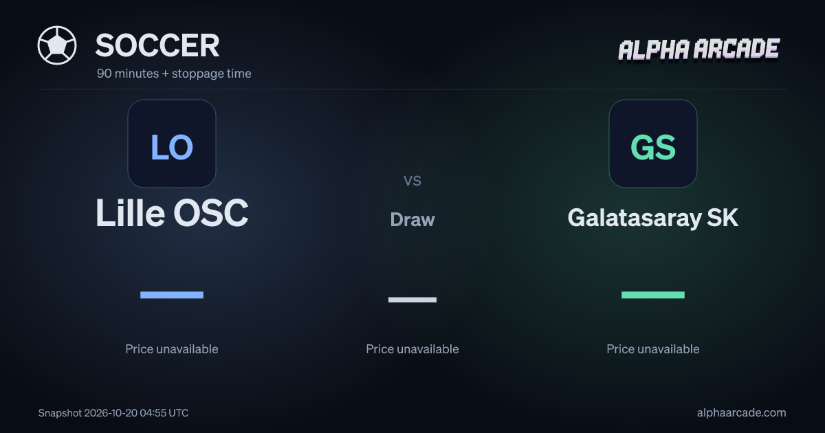 SOCCER: Lille OSC — / Draw — / Galatasaray SK —