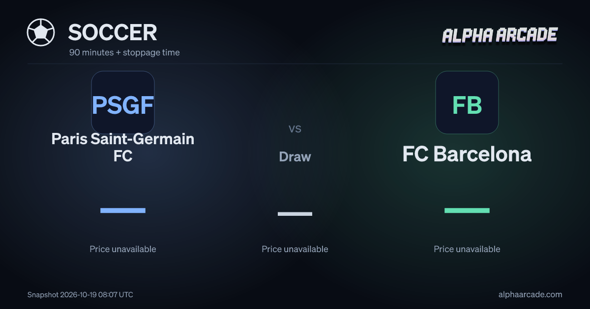 SOCCER: Paris Saint-Germain FC — / Draw — / FC Barcelona —