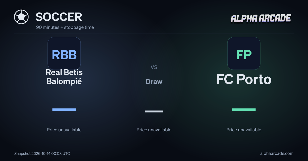 SOCCER: Real Betis Balompié — / Draw — / FC Porto —