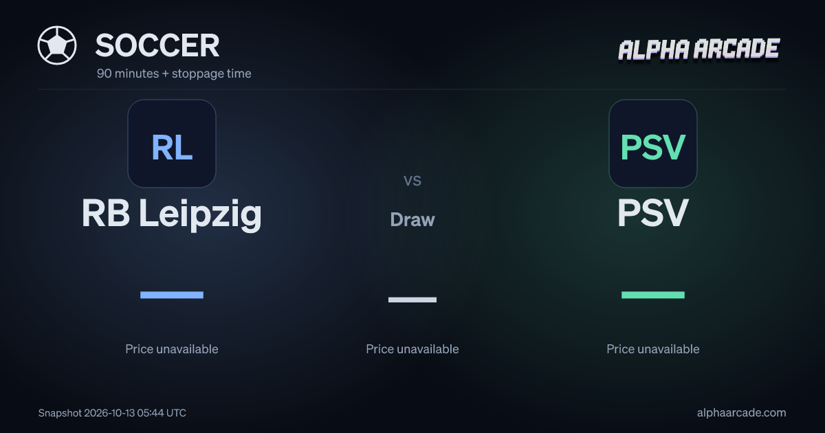 SOCCER: RB Leipzig — / Draw — / PSV —