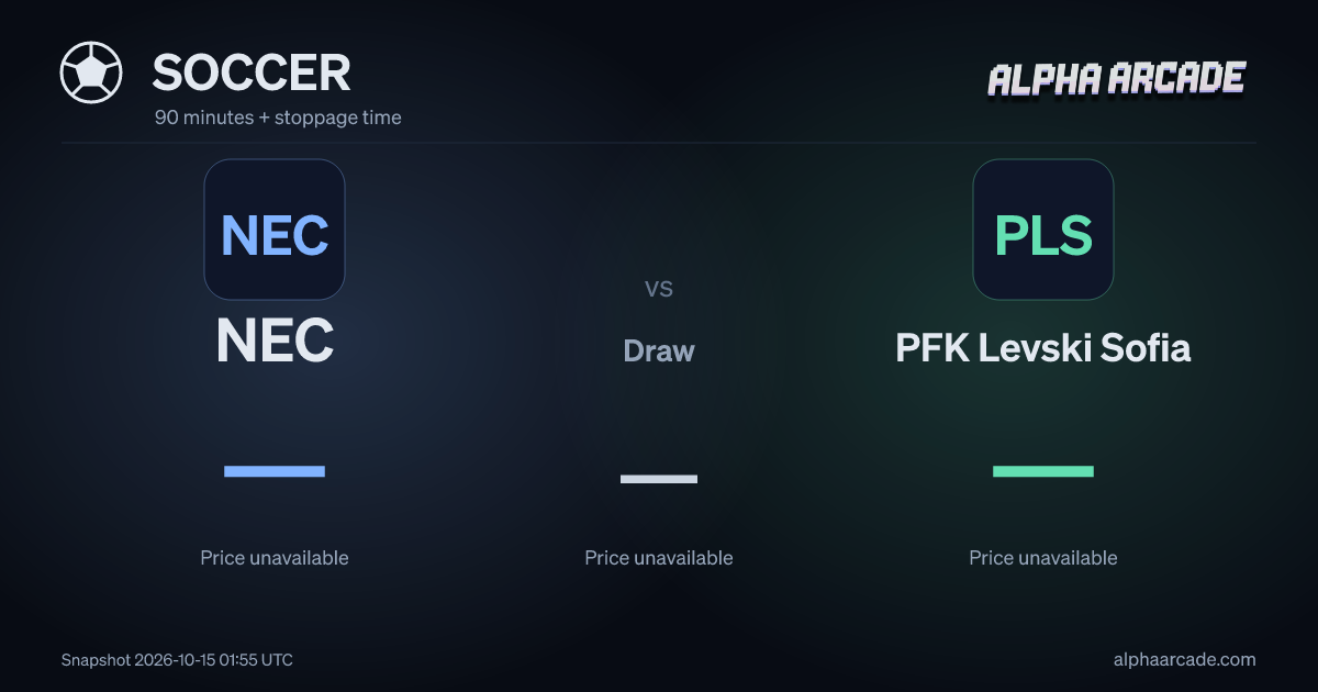 SOCCER: NEC — / Draw — / PFK Levski Sofia —