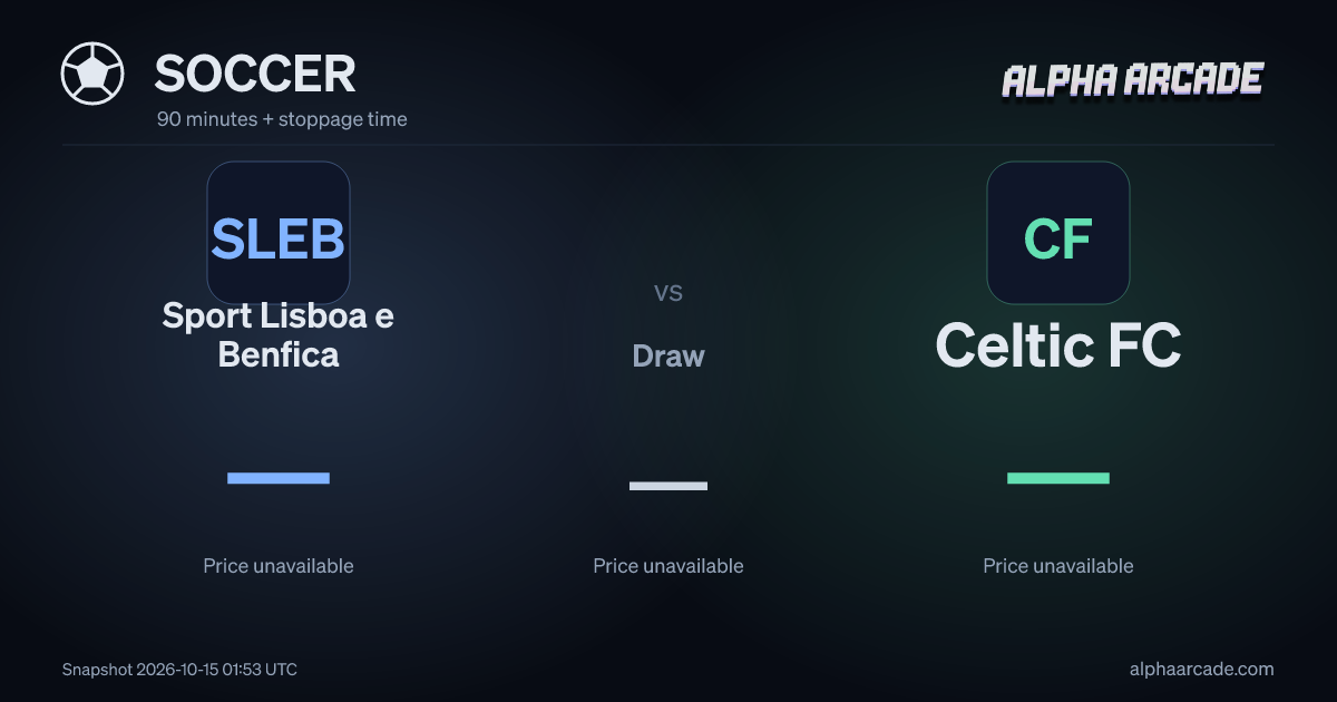 SOCCER: Sport Lisboa e Benfica — / Draw — / Celtic FC —