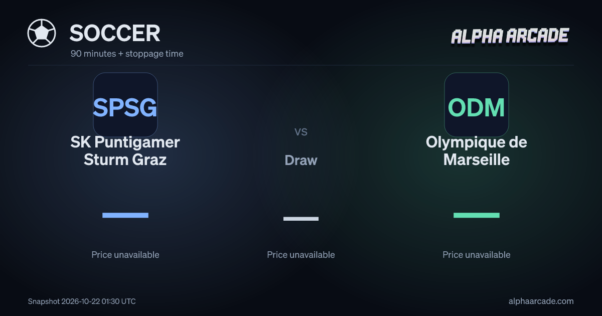 SOCCER: SK Puntigamer Sturm Graz — / Draw — / Olympique de Marseille —