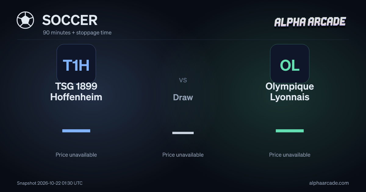 SOCCER: TSG 1899 Hoffenheim — / Draw — / Olympique Lyonnais —