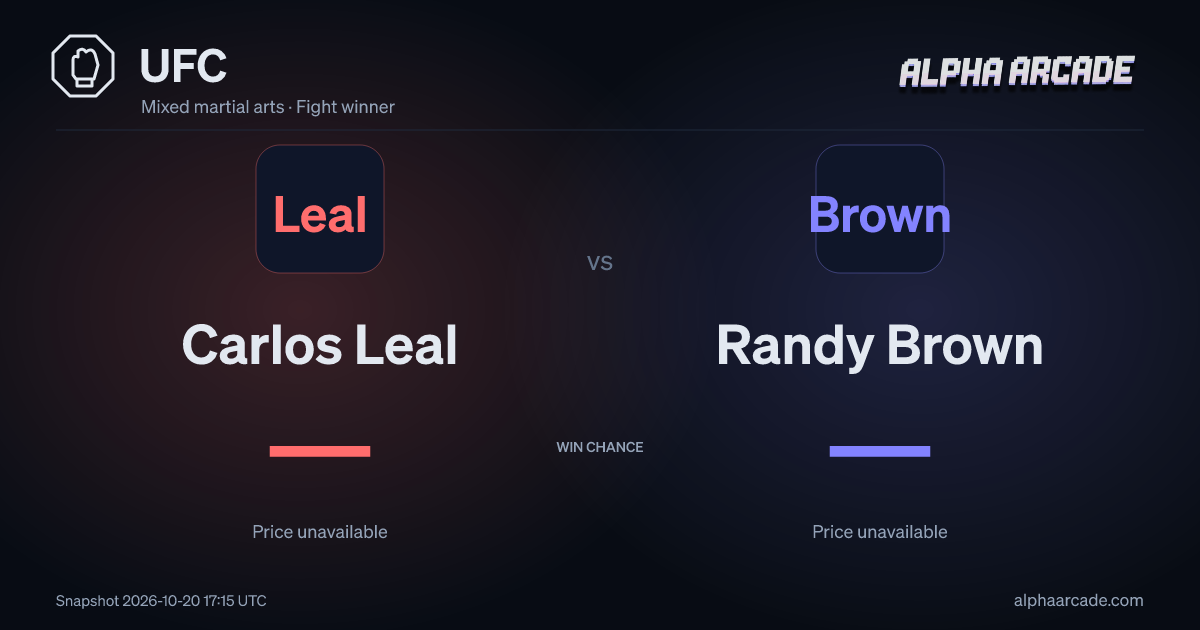 UFC: Carlos Leal — / Randy Brown —