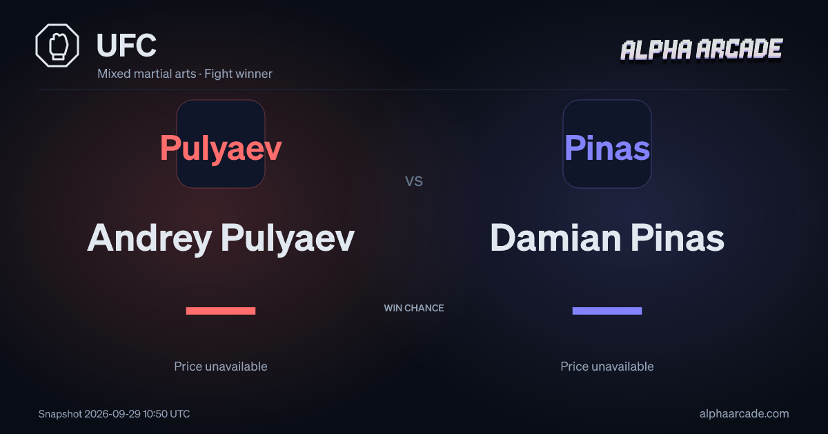 UFC: Andrey Pulyaev — / Damian Pinas —