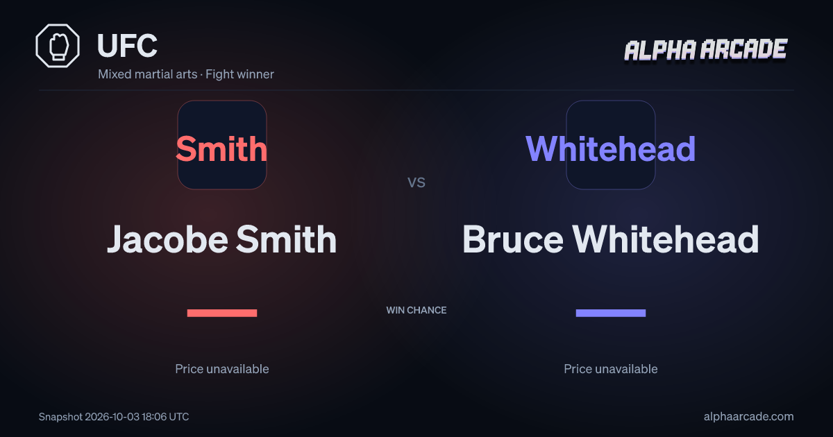 UFC: Jacobe Smith — / Bruce Whitehead —