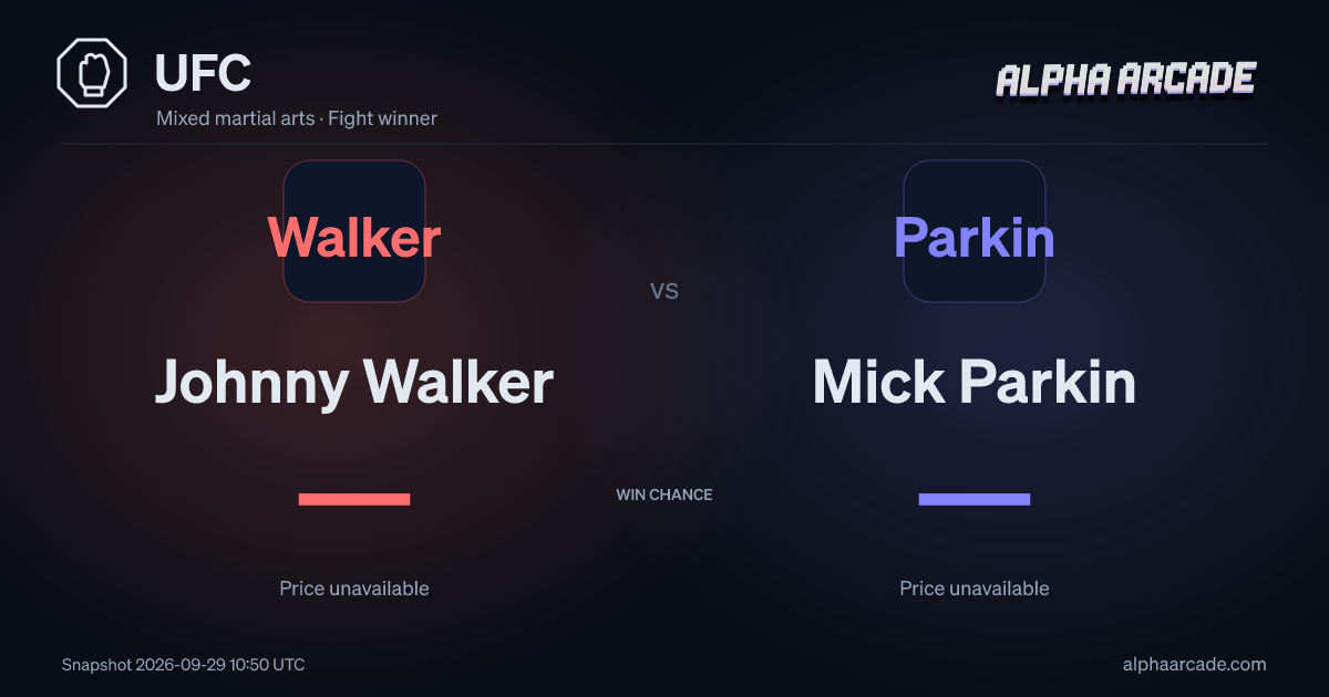 UFC: Johnny Walker — / Mick Parkin —