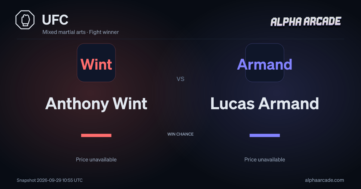 UFC: Anthony Wint — / Lucas Armand —