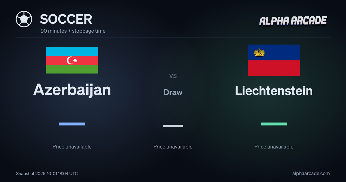 SOCCER: Azerbaijan — / Draw — / Liechtenstein —