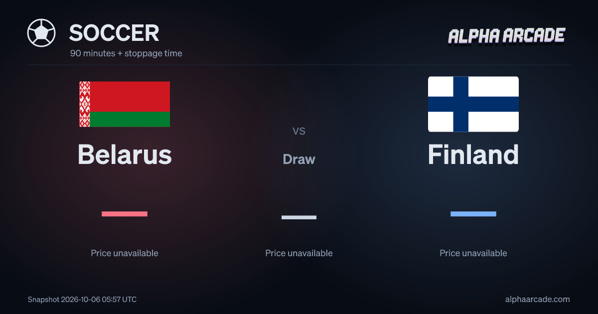 SOCCER: Belarus — / Draw — / Finland —