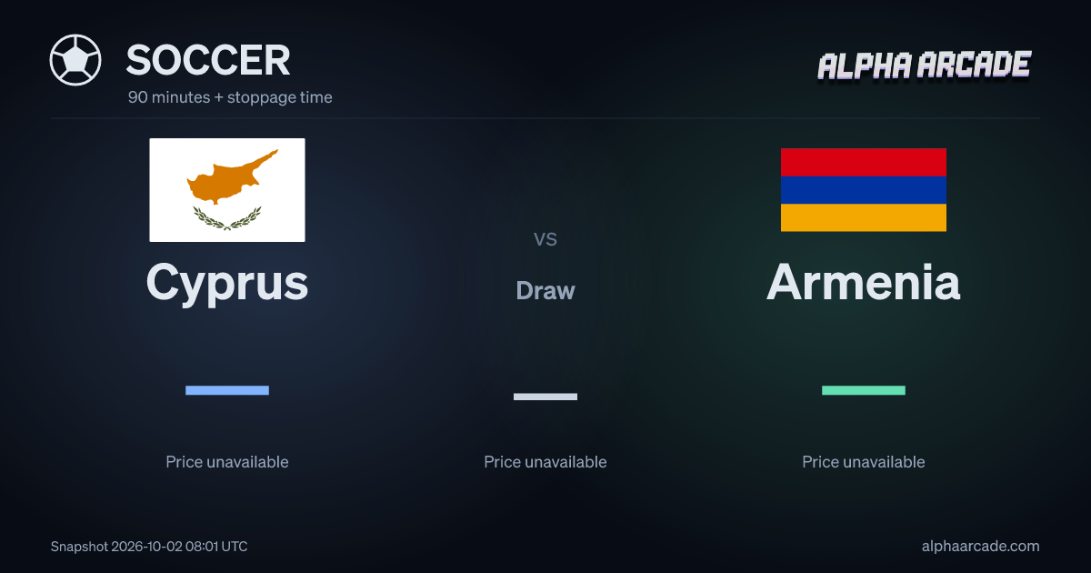SOCCER: Cyprus — / Draw — / Armenia —