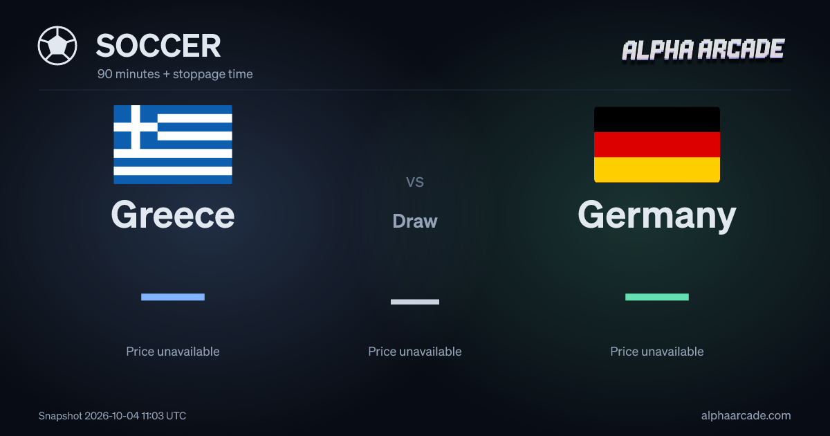 SOCCER: Greece — / Draw — / Germany —