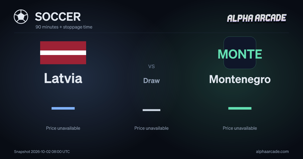 SOCCER: Latvia — / Draw — / Montenegro —