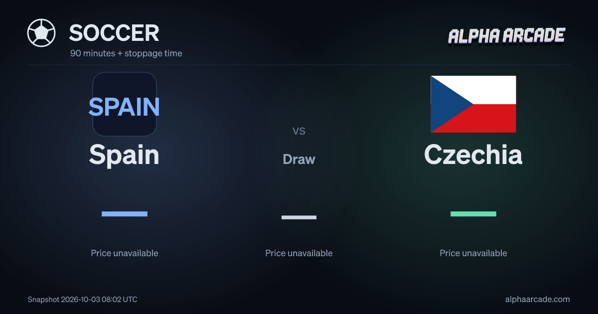 SOCCER: Spain — / Draw — / Czechia —