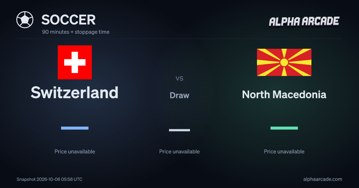 SOCCER: Switzerland — / Draw — / North Macedonia —