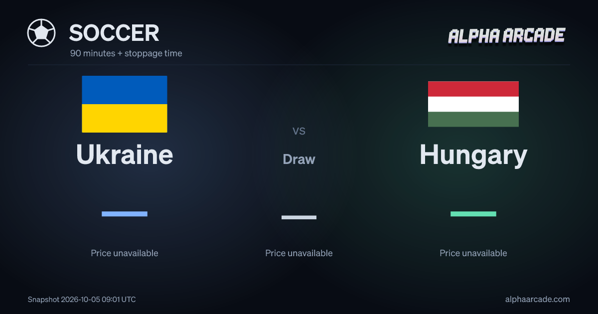 SOCCER: Ukraine — / Draw — / Hungary —