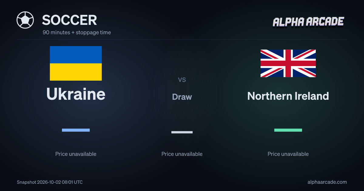 SOCCER: Ukraine — / Draw — / Northern Ireland —