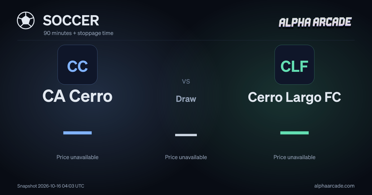 SOCCER: CA Cerro — / Draw — / Cerro Largo FC —