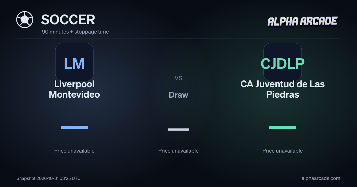 SOCCER: Liverpool Montevideo — / Draw — / CA Juventud de Las Piedras —