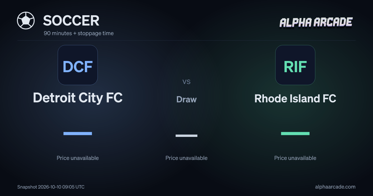 SOCCER: Detroit City FC — / Draw — / Rhode Island FC —