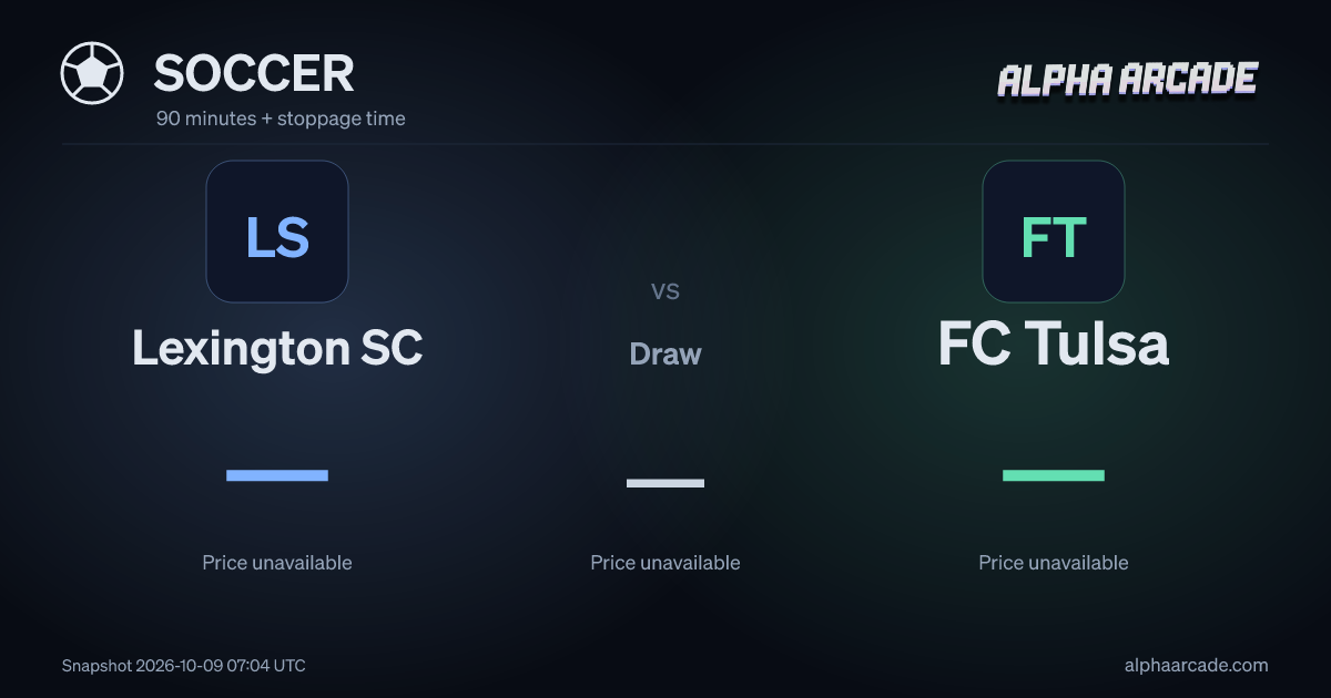 SOCCER: Lexington SC — / Draw — / FC Tulsa —