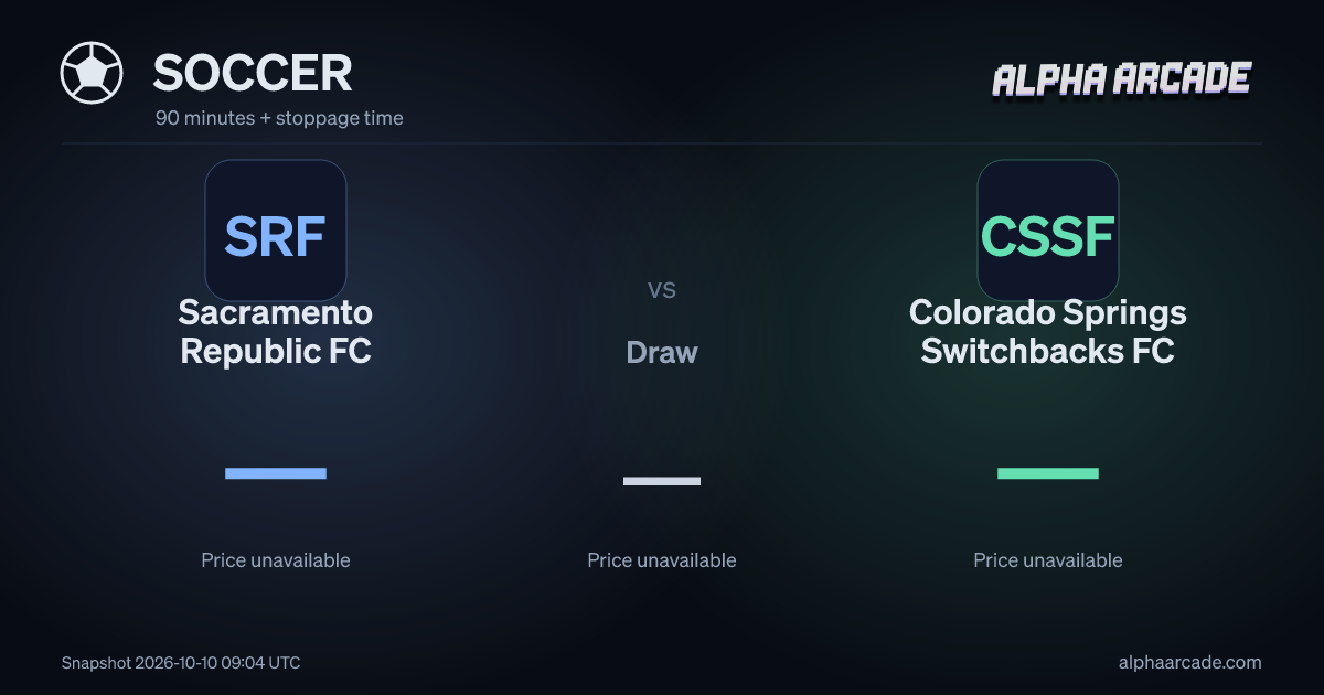 SOCCER: Sacramento Republic FC — / Draw — / Colorado Springs Switchbacks FC —