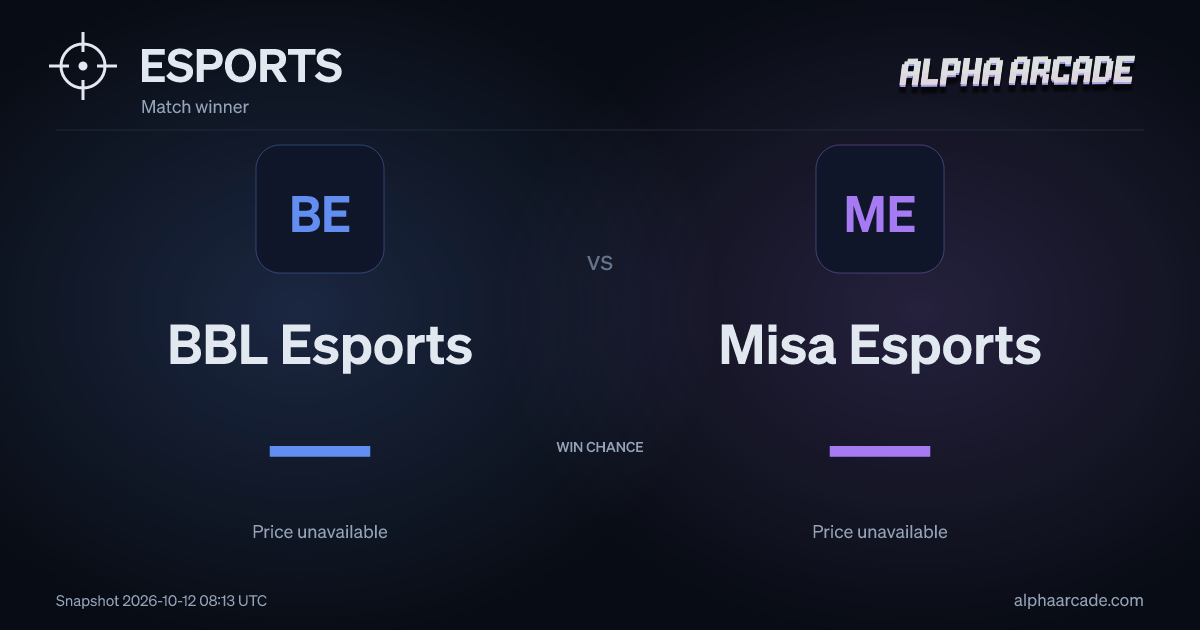 ESPORTS: BBL Esports — / Misa Esports —