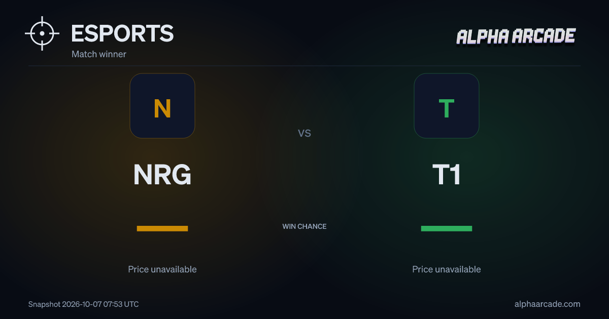 ESPORTS: NRG — / T1 —