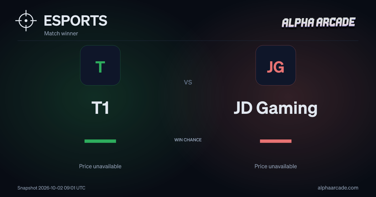 ESPORTS: T1 — / JD Gaming —